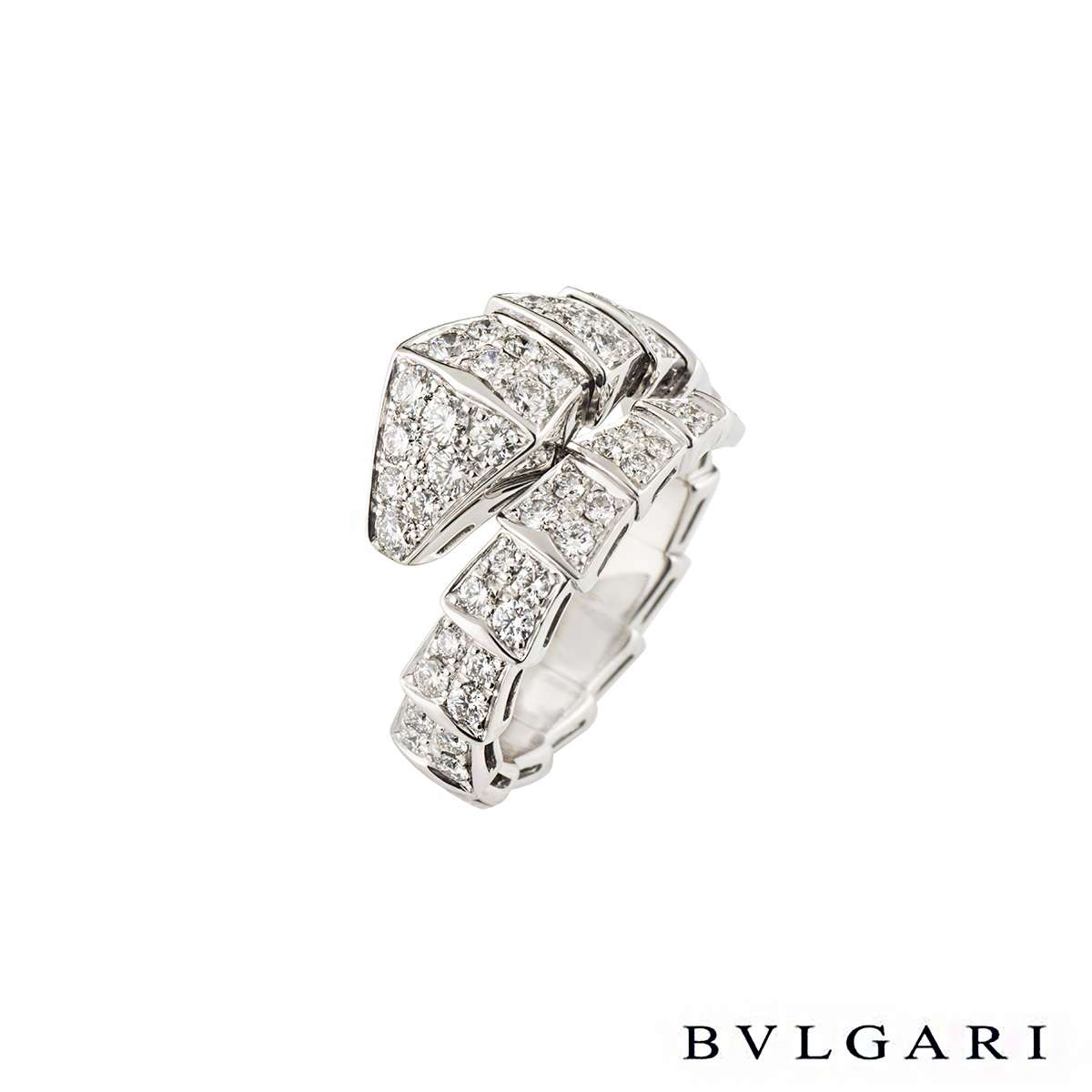 bulgari snake diamond ring
